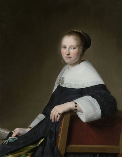 Porträt von Maria Strijp von Johannes Cornelisz. Verspronck